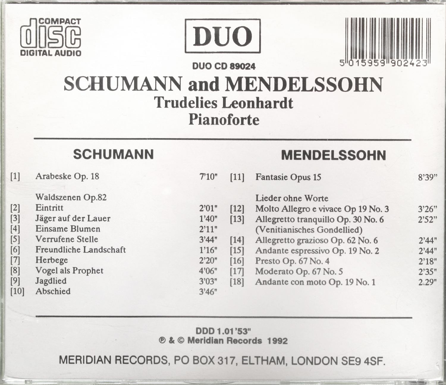 Schumann and Mendelssohn – Image 2